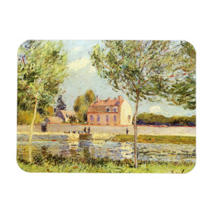 Magnet Flexible Alfred Sisley Maisons sur les rives du Loing