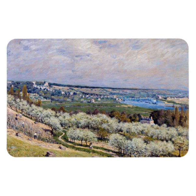 Magnet Flexible Alfred Sisley - Terrasse de Saint-Germain, printem (Horizontal)