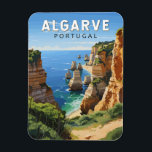 Magnet Flexible Algarve Portugal Travel Art Vintage<br><div class="desc">Design d'art vectoriel de l'Algarve. L'Algarve,  la région la plus méridionale du Portugal,  est connue pour ses plages de l'Atlantique et ses stations de golf.</div>