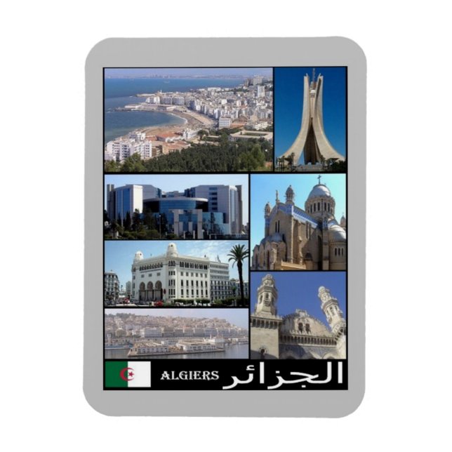 Magnet Flexible Algérie - Algeri - I Love - (Vertical)