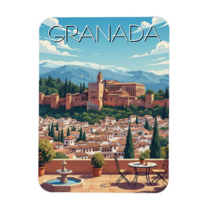 Magnet Flexible Alhambra Grenade Espagne Voyage
