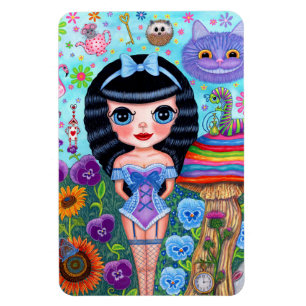 Magnet Flexible Alice au pays des merveilles Cheshire Chat Chat Ch