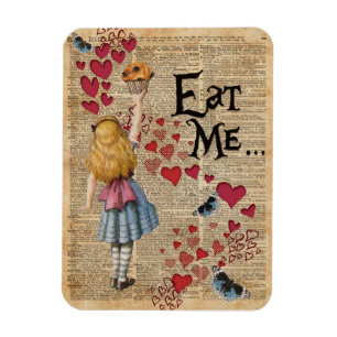Magnet Flexible Alice au pays des merveilles me mangent petit pain