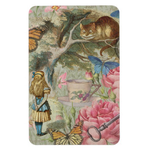 Magnet Flexible Alice Chat du Cheshire Jardin de l'Arbre Wonderlan