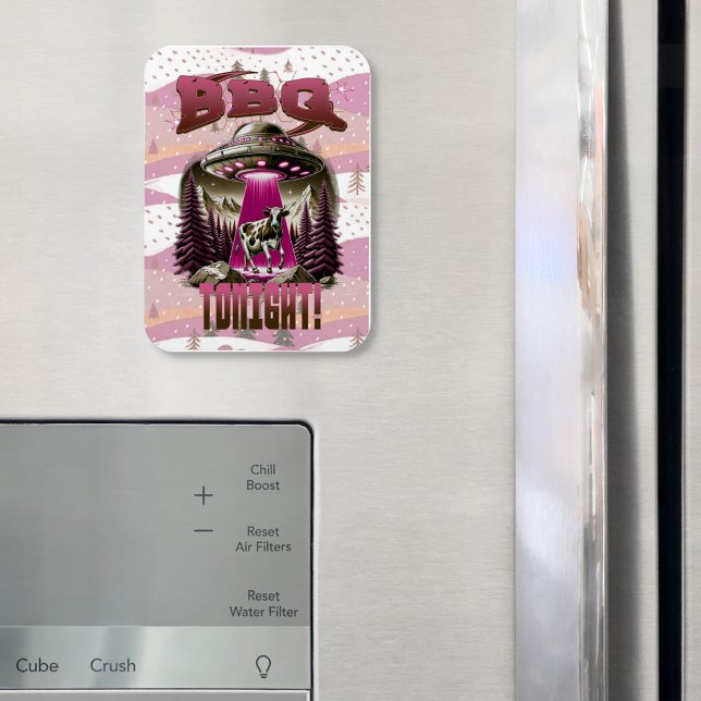 Magnet Flexible Alien BBQ Enlèvement de vache Plaisanterie (Créateur téléchargé)