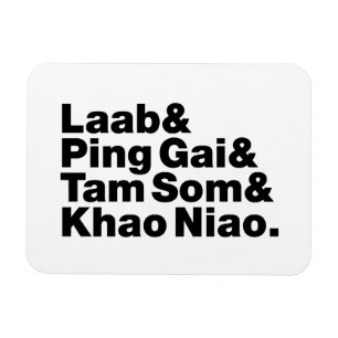 Magnet Flexible Alimentation de la rue laotienne