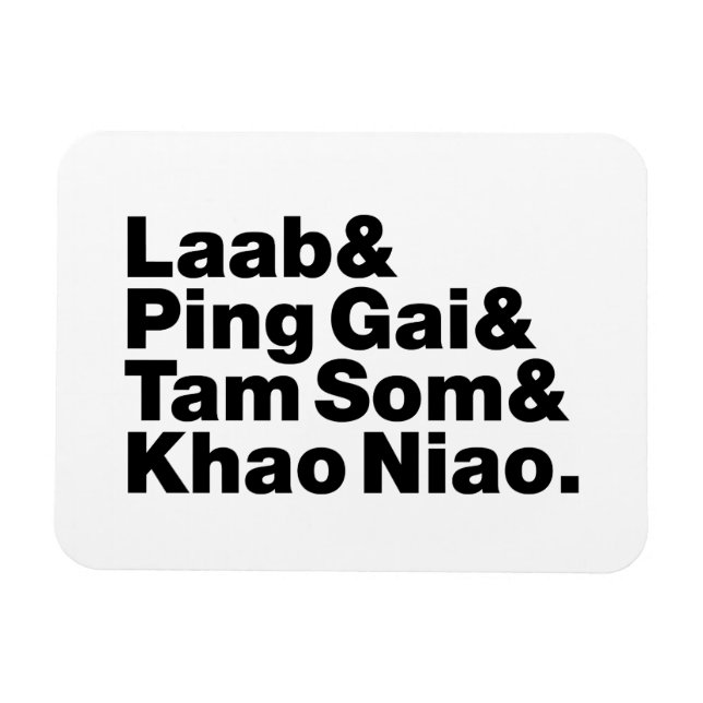 Magnet Flexible Alimentation de la rue laotienne (Horizontal)