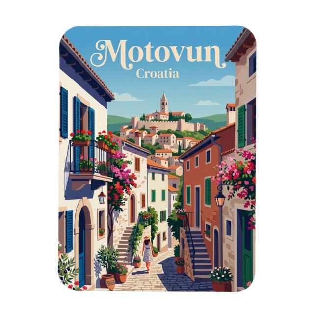 Magnet Flexible Allée de Motovun Croatie (Vertical)