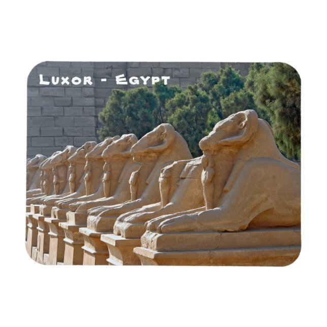 Magnet Flexible Allée des Sphinx à Karnak - Égypte (Horizontal)