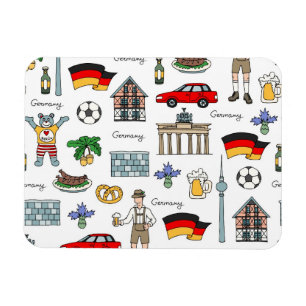Magnet Flexible Allemagne   Motif de symboles