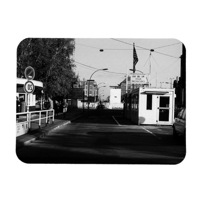 Magnet Flexible Allemagne vintage Postes frontaliers Est Berlin Ou (Horizontal)