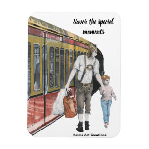 Magnet Flexible Allemand Elf Famille Shopping Imaginaire Flexible
