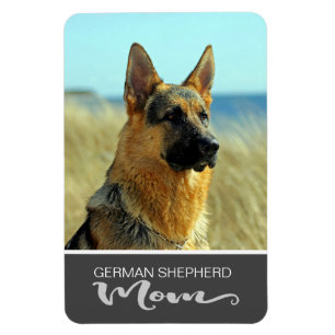 Magnet Flexible Allemand Shepherd Mom Insérer la photo de votre ch