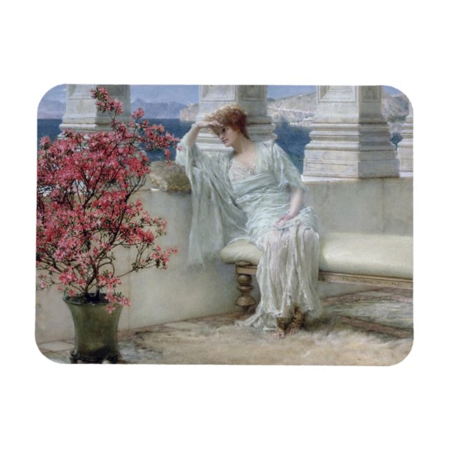 Magnet Flexible Alma Tadema | Her eyes are with her thoughts ? (Horizontal)