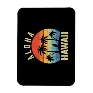Magnet Flexible Aloha Hawaii Chemise d'île hawaïenne Plage de surf