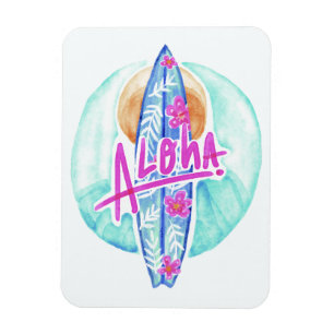 Magnet Flexible Aloha Hawaiian Surfer aimant