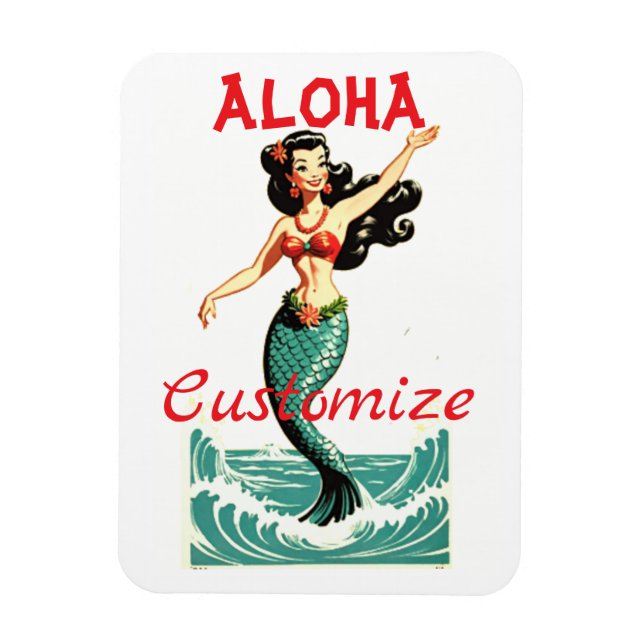 Magnet Flexible Aloha Mermaid Thunder_Thunder_Cove (Vertical)