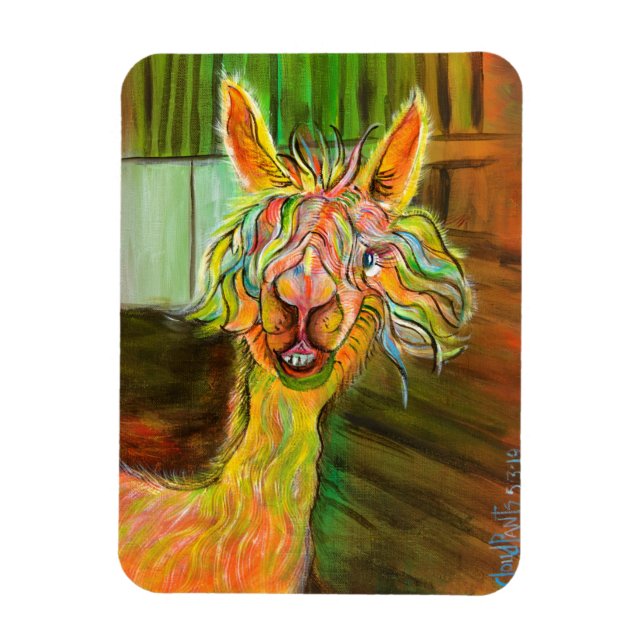 Magnet Flexible Alpaca - Aimant Hilda (Vertical)