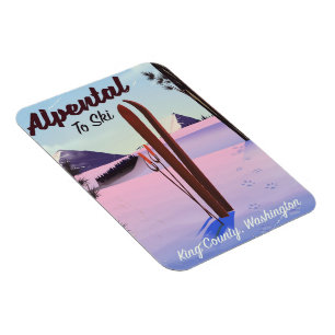 Magnet Flexible Alpental  comté de King, Washington poseur de ski