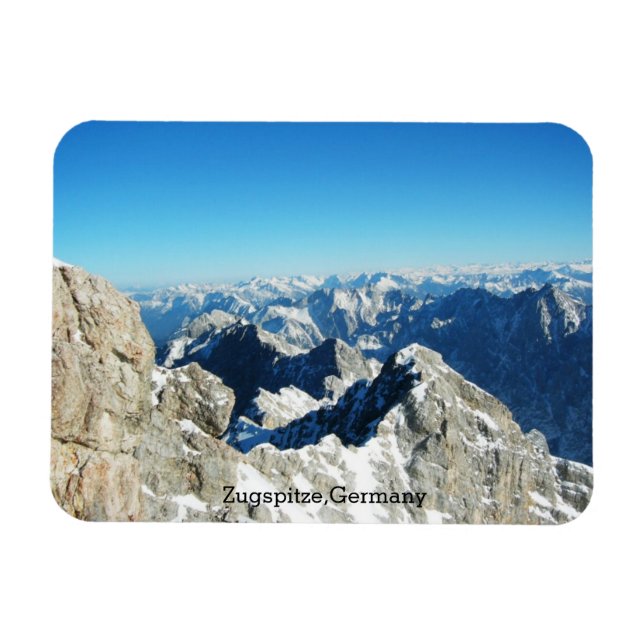 Magnet Flexible Alpes allemandes, Zugspitze, Allemagne (Horizontal)