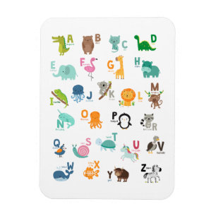 Magnet Flexible Alphabet de doodle animal