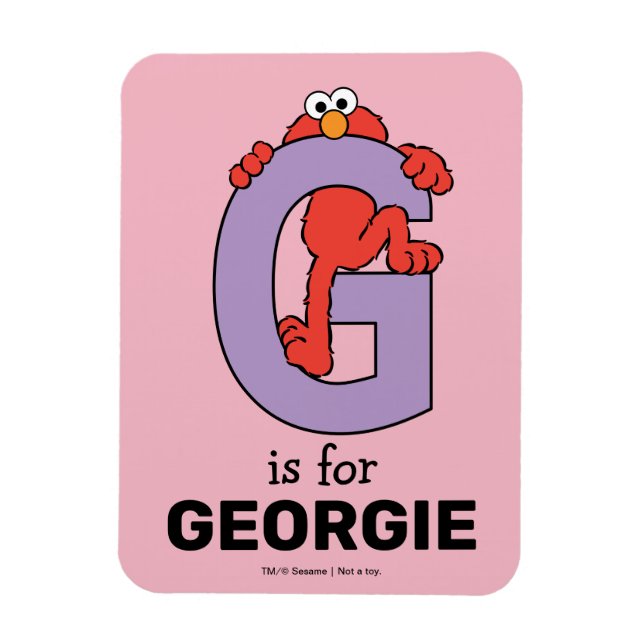 Magnet Flexible Alphabet d'Elmo | G Violet (Vertical)