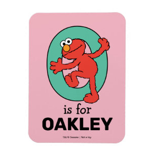 Magnet Flexible Alphabet d'Elmo   O Bleu sarcelle