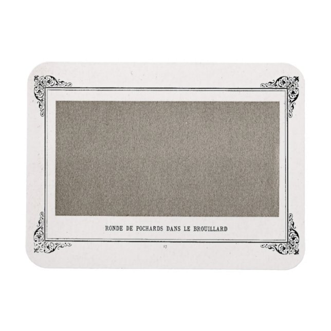 Magnet Flexible Alphonse Allais, April Fools, Grey, Art Abstrait (Horizontal)