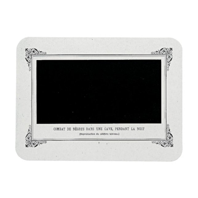 Magnet Flexible Alphonse Allais, April Fools, Noir, Art Abstrait (Horizontal)