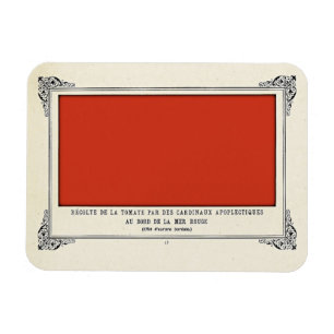 Magnet Flexible Alphonse Allais, April Fools, Rouge, Art Abstrait