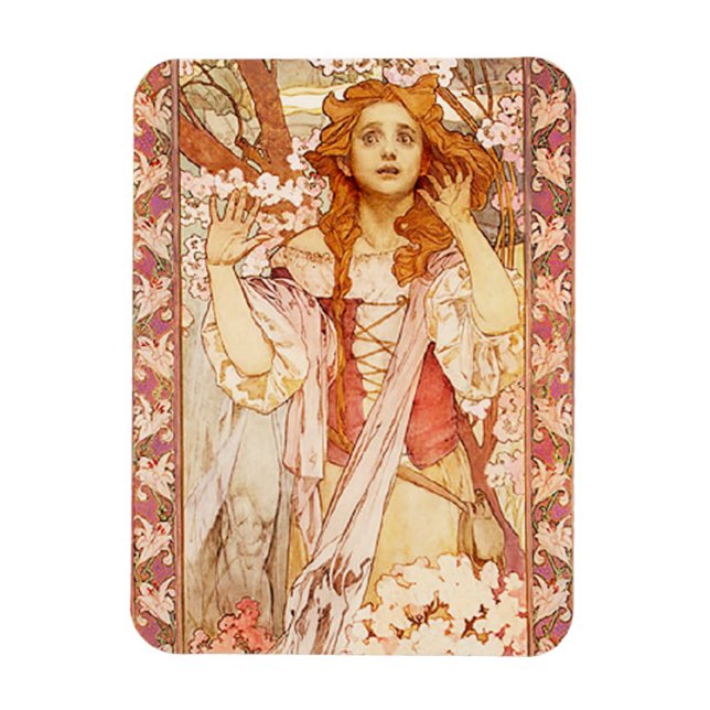 Magnet Flexible Alphonse Mucha Joan de l'aimant Arc (Vertical)