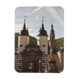 Magnet Flexible Alte Brucke dans la vieille ville, Heidelberg, All