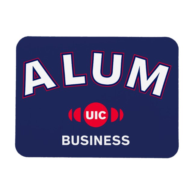 Magnet Flexible Alumni de l'entreprise de l'UIC (Horizontal)