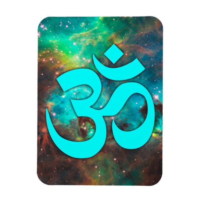 Magnet Flexible amas d'étoiles Symbole Aqua Om (Vertical)