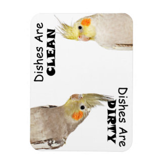 Magnet Flexible Amateurs d'oiseaux - Cockatiel - Plats salés Magne