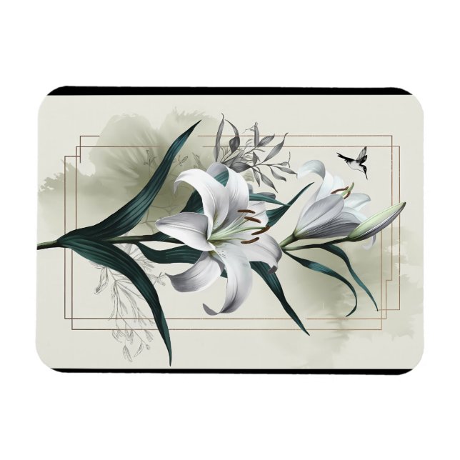 Magnet Flexible Amazon Lily Art - Style or & Scandi (Horizontal)
