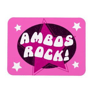 Magnet Flexible Ambo Conducteur Ambos Rock Funny rose