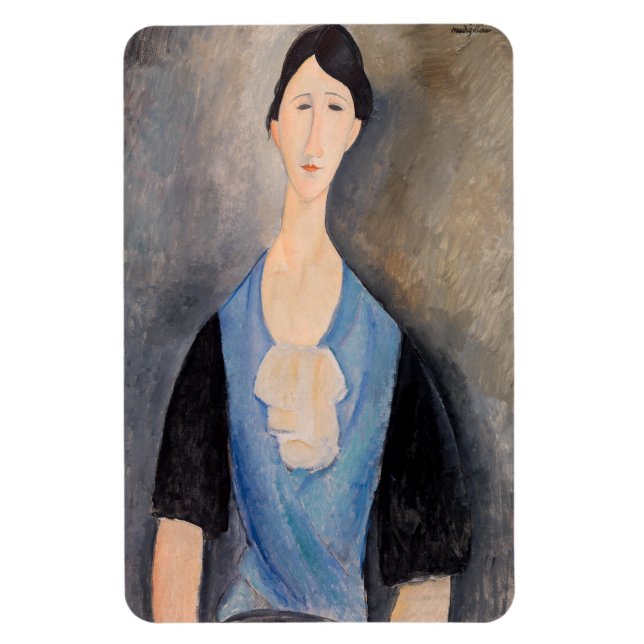 Magnet Flexible Amedeo Modigliani - Jeune femme en bleu (Vertical)