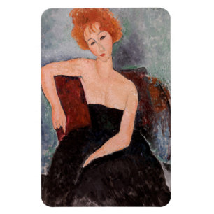 Magnet Flexible Amedeo Modigliani - Robe de soirée pour filles rou