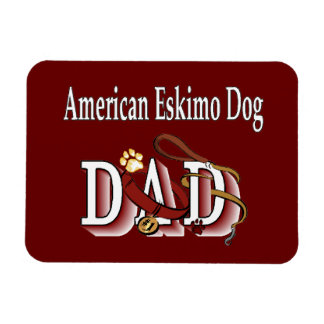 Magnet Flexible American Eskimo Chien DAD