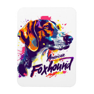 Magnet Flexible American Foxhound
