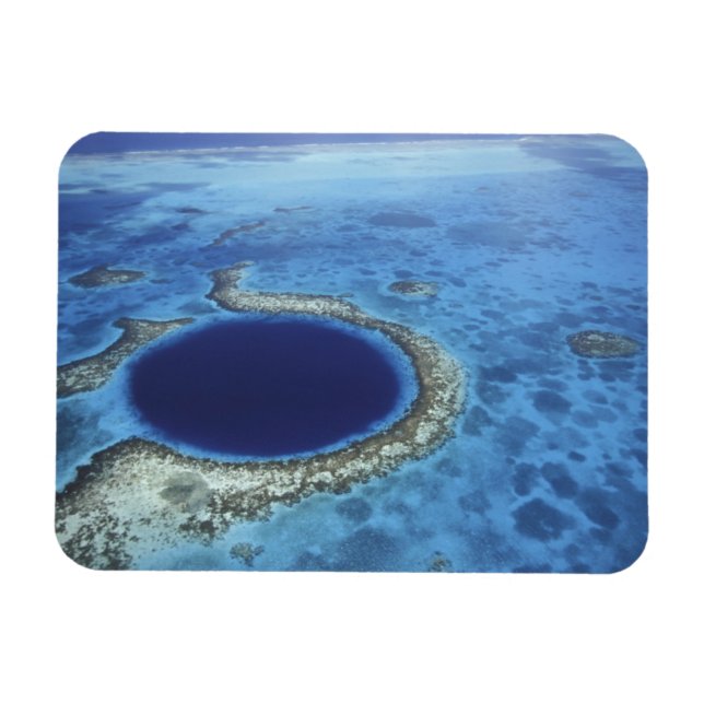 Magnet Flexible AMÉRIQUE CENTRALE, Belize, Grands récifs corallien (Horizontal)