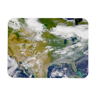 Magnet Flexible Amérique Du Nord Avec Fumée Visible Dans Les Endro
