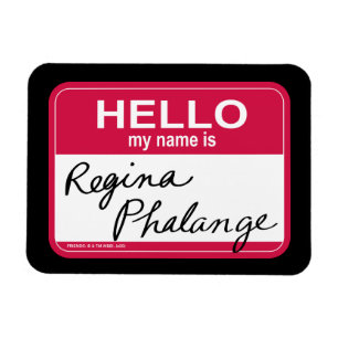 Magnet Flexible AMIS™   Bonjour Mon nom est Regina Phalange
