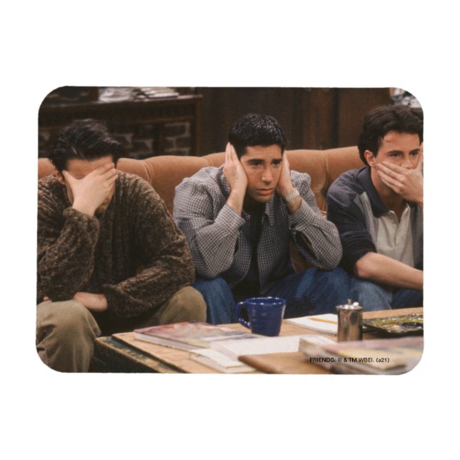 Magnet Flexible AMIS™ | Joey, Ross et Chandler sur le canapé (Horizontal)