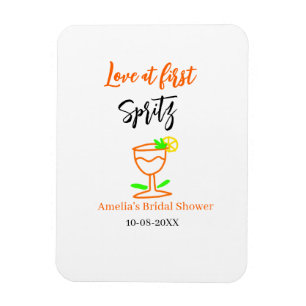 Magnet Flexible Amour au premier spritz orange noir enterrement de