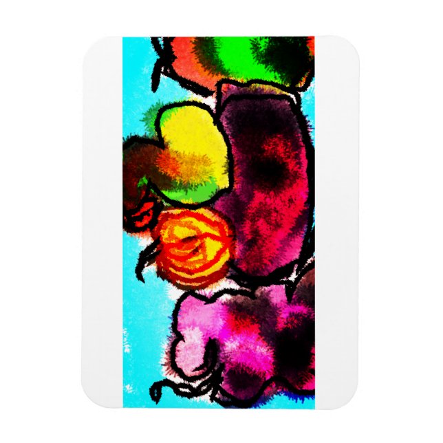 Magnet Flexible Amour luisant d'automne (Vertical)