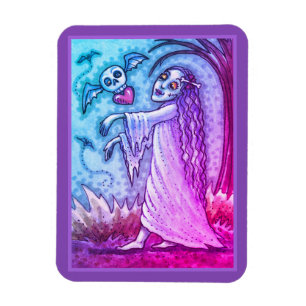 MAGNET FLEXIBLE AMOUR MALADE FILLE ZOMBIE SUIVANT SON COEUR, WHIMS