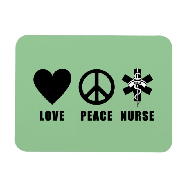 Magnet Flexible Amour Peace Nurse (Horizontal)