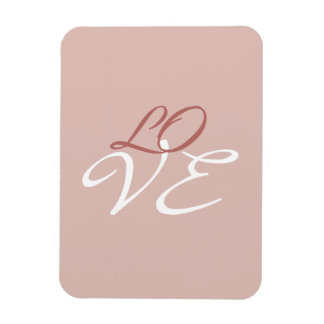 Magnet Flexible Amour Rose Couleur Or Calligraphie Script